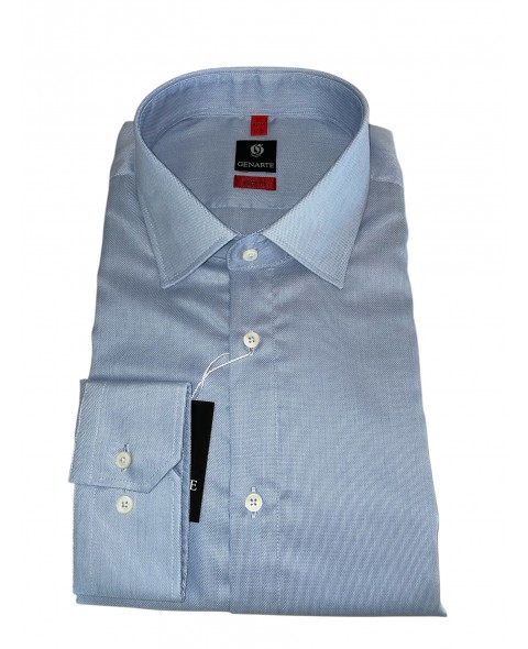 Cămașă bărbaţi bleu dobby SLIM