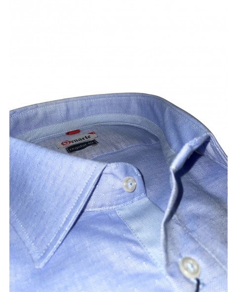 Cămașă bărbaţi bleu insertie REGULAR