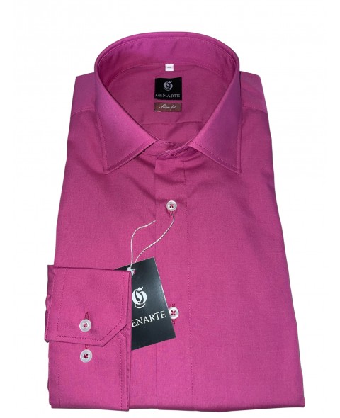 Cămașă bărbaţi magenta SLIM