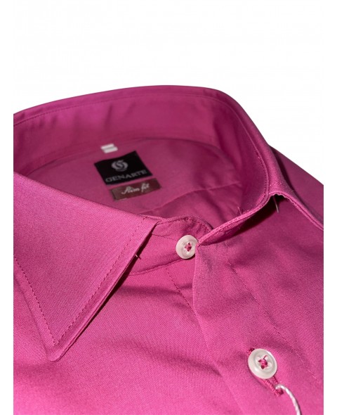 Cămașă bărbaţi magenta SLIM