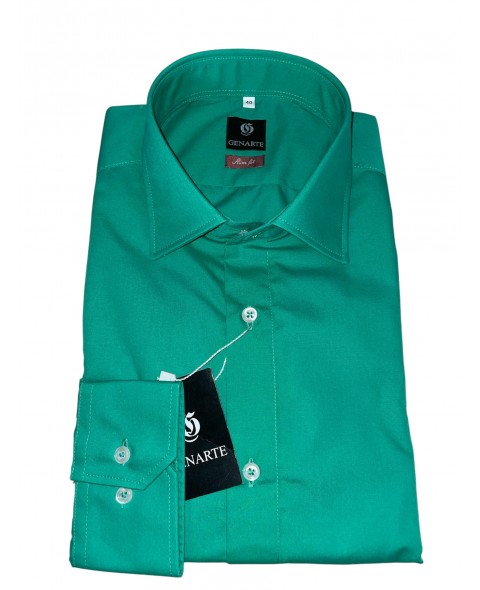 Cămașă bărbaţi verde SLIM