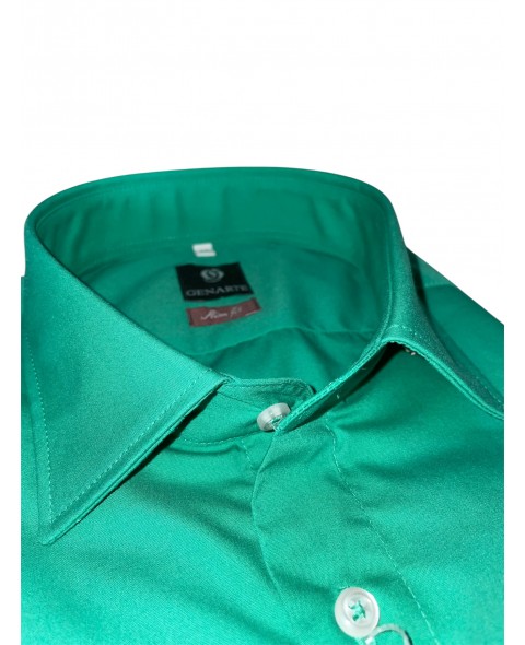 Cămașă bărbaţi verde SLIM