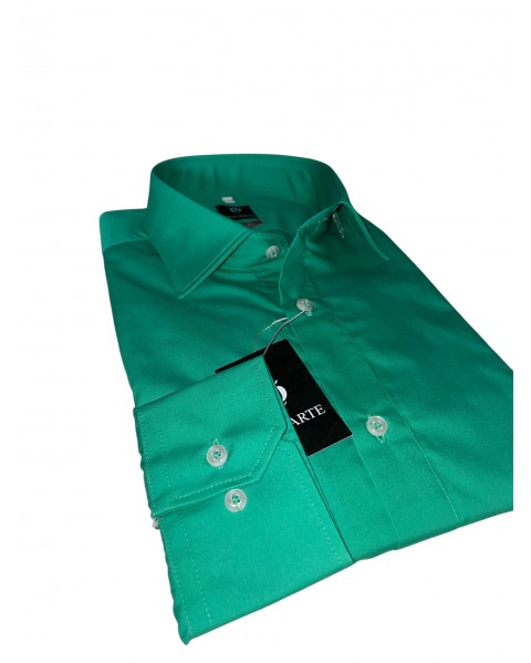 Cămașă bărbaţi verde SLIM